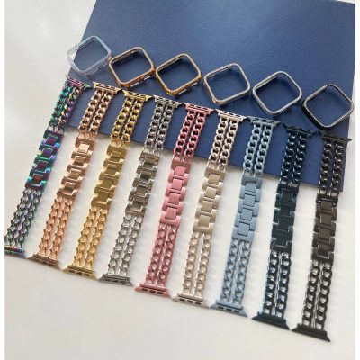 بند مدل کارتیر دو ردیف مناسب برای اپل واچ 42/44/45/49 میلی متری