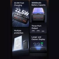 پاوربانک مک دودو مدل mc-424 ظرفیت 30000 میلی آمپر ساعت